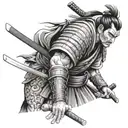 samurai warrior including the word kaizen and. Japanese tattoo design idea