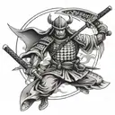samurai warrior including the word kaizen and. Japanese tattoo design idea