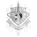 Chess King piece tattoo design idea