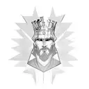 Chess King piece tattoo design idea