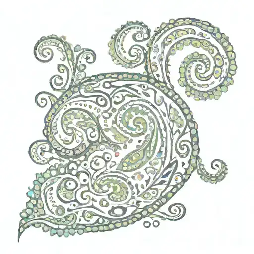 Paisley print  tattoo design idea
