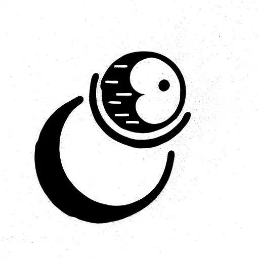 Sun and Moon tattoo design idea