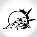 Sun and Moon tattoo design idea