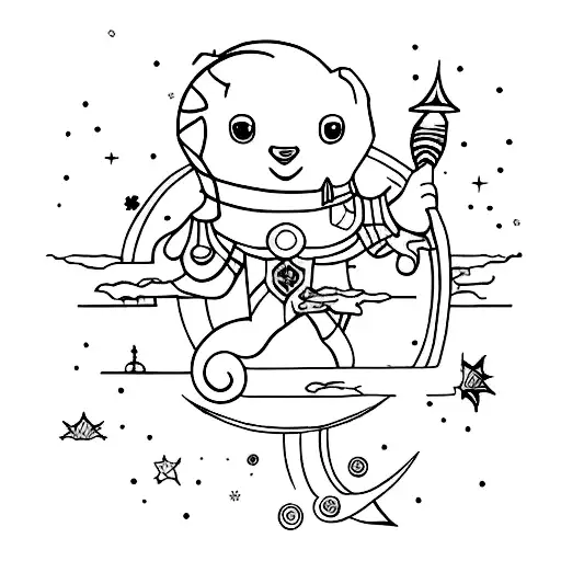 little prince tattoo design idea