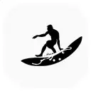 Surfing Hawaii Waves Aloha Ohana tattoo design idea