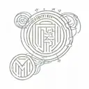 inter milan tattoo design idea