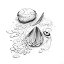 pistachio tattoo design idea