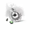 pistachio, raspberry, avocado  tattoo design idea