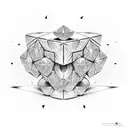 cosmic cubes tattoo design idea