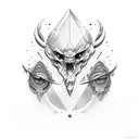 funny space tattoo design idea