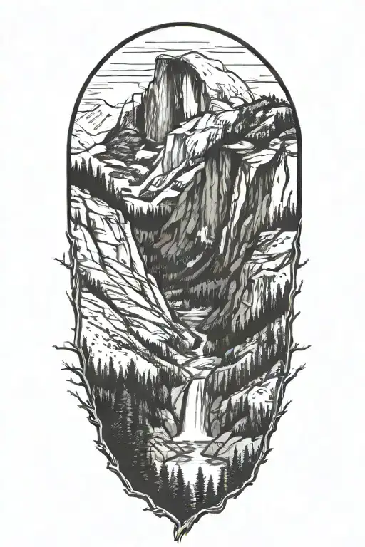 yosemite tattoo design idea