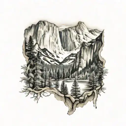 yosemite tattoo design idea