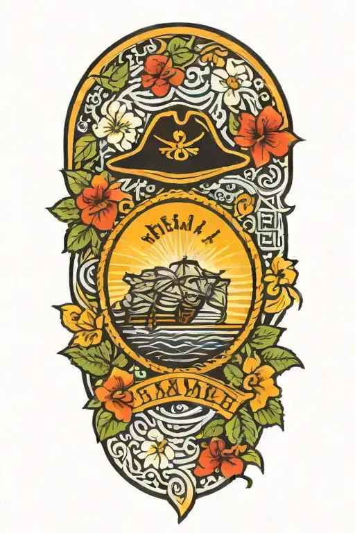 usmc with nature tattoo design idea