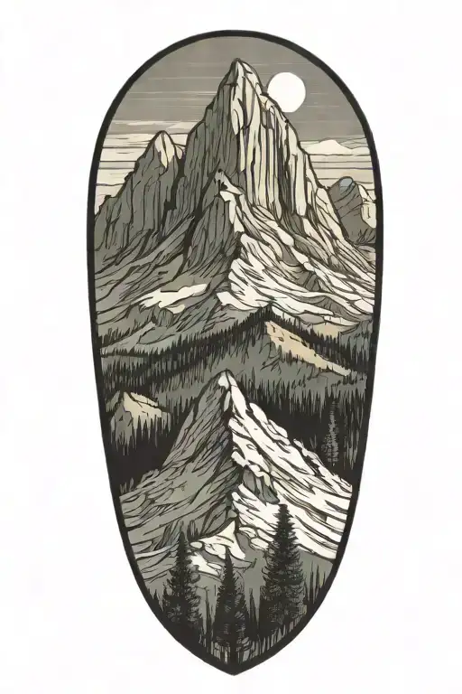 san bernardino, california mountain with arrowhead carved into mountainside. Add one thistle tattoo design idea