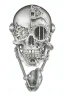 skull inside tattoo design idea