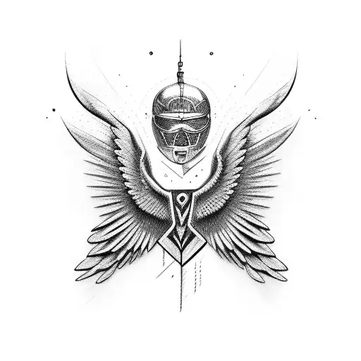 wings, freedom, cars, motorcycles tattoo design idea