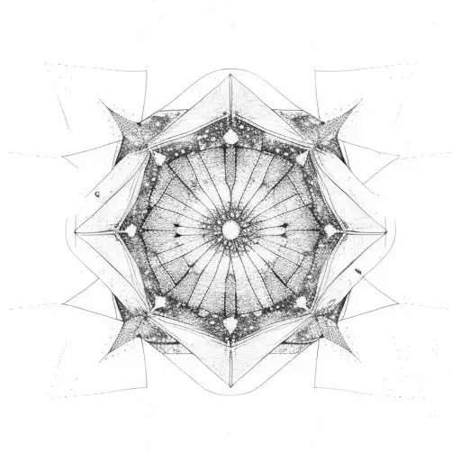 Starry Night Sky tattoo design idea