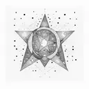 Starry Night Sky tattoo design idea