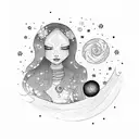 Starry Night Sky tattoo design idea