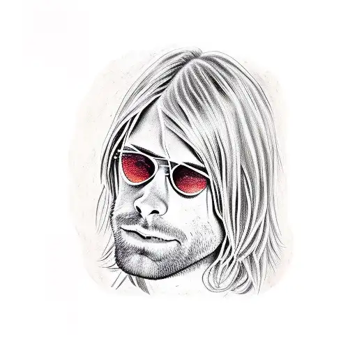 Kurt cobain and taylor hawkins  tattoo design idea