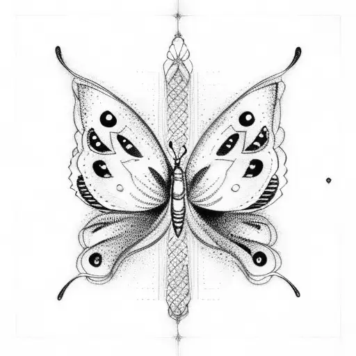 butterflies tattoo design idea