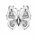 butterflies tattoo design idea