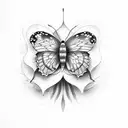butterflies tattoo design idea