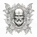 stoic virtues tattoo design idea