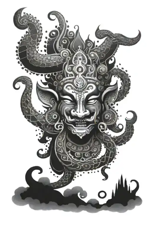 Kalbhairav tattoo design idea
