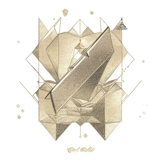 gold bar outline, 24k (999) tattoo design idea