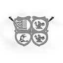 Maryland and Florida flags crossed with a golf club tattoo design idea