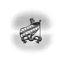 Maryland and Florida flags crossed with a golf club tattoo design idea