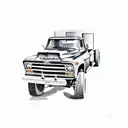 1970s chevy truck tattoo design idea