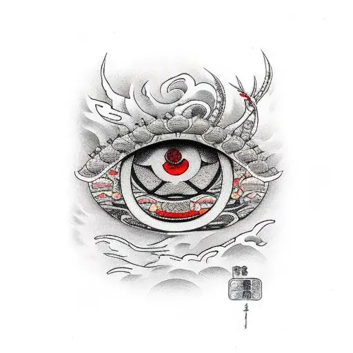 kokushibo six eyes tattoo design idea