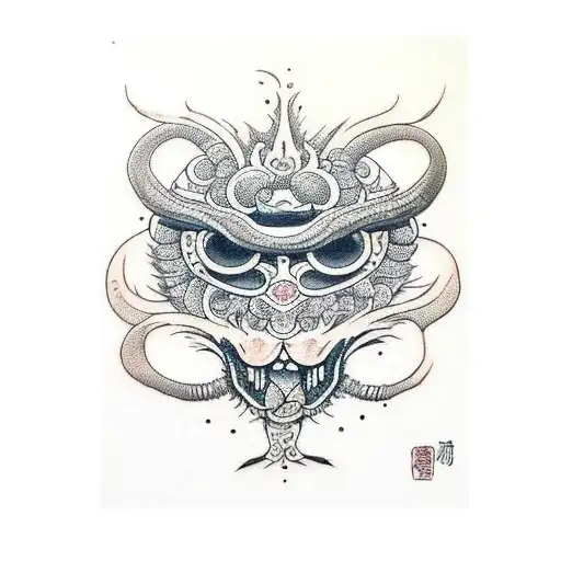 six eyes tattoo design idea