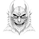 moon man  tattoo design idea