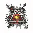 Bill cipher gravity falls tattoo design idea