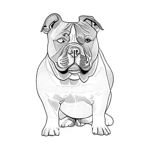 american bully tattoo  tattoo design idea