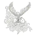 Zach Bryan lyrics tattoo design idea