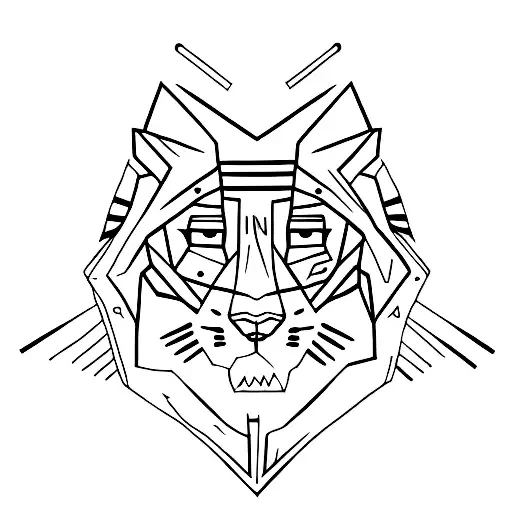 Panther tattoo design idea