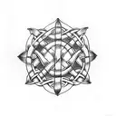 Celtic knot dagger tattoo design idea