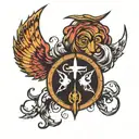 boredom symbol tattoo design idea