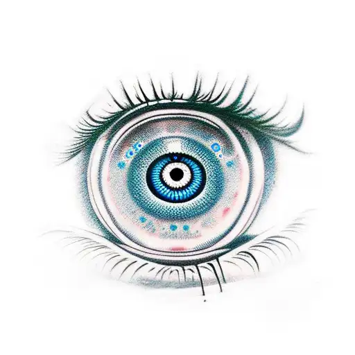 Evil Eye tattoo design idea