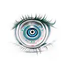 Evil Eye tattoo design idea