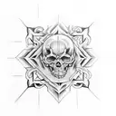 I need something to cover up a 2 x 2 inches tattoo in my tricep  tattoo design idea