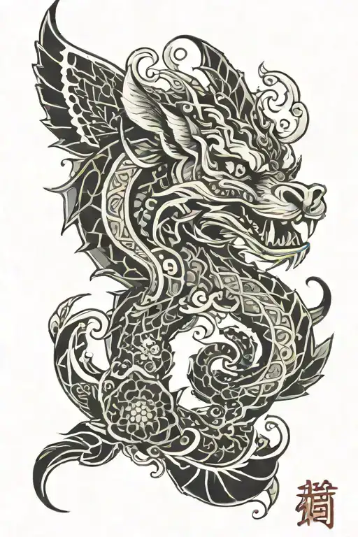 Dhanu tattoo design idea