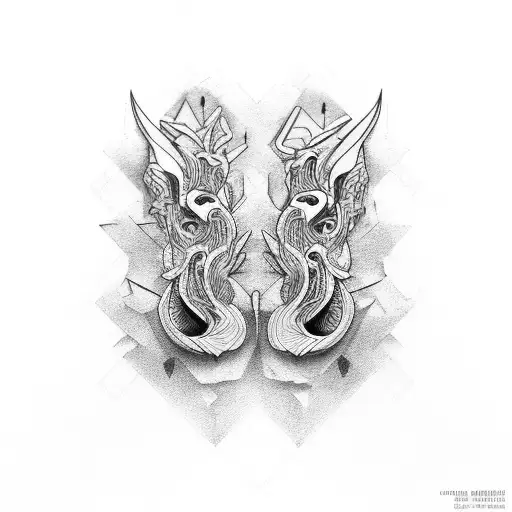 twin brothers tattoo design idea