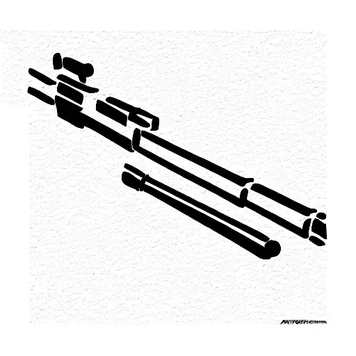 . forget everything that I wrote. Make a rifle realistic --ar 9:16 tattoo design idea