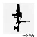 . forget everything that I wrote. Make a rifle realistic --ar 9:16 tattoo design idea