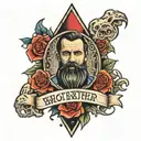 brother hood arm  tattoo design idea